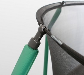 Батут премиум 8FT с внутренней страховочной сеткой и лестницей (Dark green) ARLAND