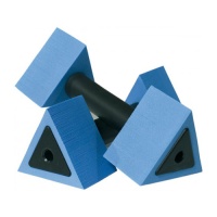 Гантели треугольные AQUAJOGGER DeltaBells, среднее сопротивление, голубой