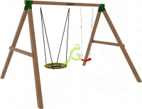 Качельный модуль "Гнездо + одиночные"