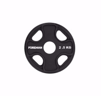 Диск олимпийский обрезиненный FOREMAN PRR, 2,5 кг