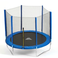 Батут DFC Trampoline Fitness 10ft наружн.сетка, синий (305см)