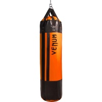 Боксерский мешок 150 см Venum Hurricane Punching Bag (с наполнителем) - Black / Neo Orange