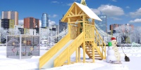 Зимняя горка Савушка Зима Wood 5 (скат 3м)