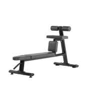 BRONZE GYM H-035 Скамья для скручиваний горизонтальная (ЧЁРНЫЙ)
