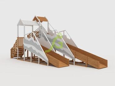 Зимняя горка "IgraGrad Snow Fox", скат 8+5 м мод.2