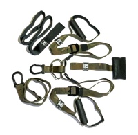 Петли для функционального тренинга хаки SQUAD с дополнительным карабином Петли для функционального тренинга хаки SQUAD с дополнительным карабином