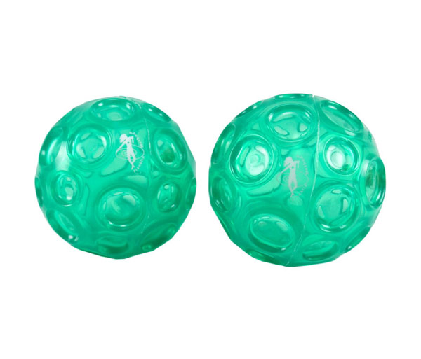 Мячи массажные текстурированные Franklin Ball Set, пара, 9 см. зеленые.