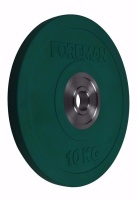 Диск олимпийский бампированный обрезиненный FOREMAN BUMPER Plate, 10 кг