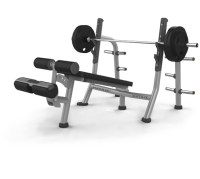 MATRIX MAGNUM A80 Скамья для жима с отрицательным наклоном (СЕРЕБРИСТЫЙ)