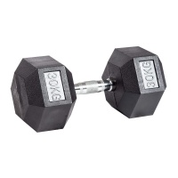Гантель гексагональная обрезиненная PROFI-FIT 30 кг