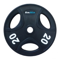 Диск обрезиненный INEX GMAX с 3 отверстиями, 20 кг
