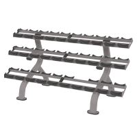 Стойка для гантелей Smith DR027, 3 полки