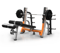 MATRIX MAGNUM A680 Скамья для жима с отрицательным наклоном с доводчиком (СЕРЕБРИСТЫЙ)