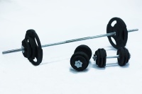 Комплект штанга и гантели MironFIt чугунный 102 кг