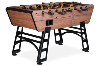 Игровой стол - футбол "Eiffel" (151х75,5х90см) коричнево-черный