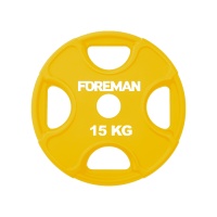 Диск E-Z олимпийский обрезиненный FOREMAN PRR, 15 кг