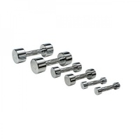 Гантельный ряд хромированный от 1 до 10 кг (шаг 1 кг) MD Buddy MD2303B