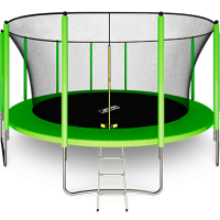 Батут 16FT с внутренней страховочной сеткой и лестницей (Light green) ARLAND Батут 16FT с внутренней страховочной сеткой и лестницей (Light green) ARLAND