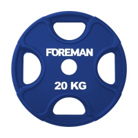 Диск E-Z олимпийский обрезиненный FOREMAN PRR, 20 кг