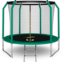 Батут премиум 10FT с внутренней страховочной сеткой и лестницей (Dark green) ARLAND Батут премиум 10FT с внутренней страховочной сеткой и лестницей (Dark green) ARLAND