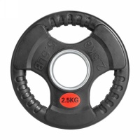 Диск обрезиненный с тройным хватом Gymmaster ANA-008 2,5кг