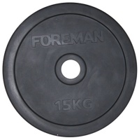 Диск олимпийский обрезиненный FOREMAN RUBO Rubber Plate, 25 кг