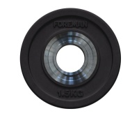 Диск олимпийский бампированный обрезиненный FOREMAN BUMPER Plate, 1,5 кг