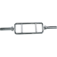 BRONZE GYM BG-PA-BR-P001 Гриф олимпийский с параллельным хватом с замками (хром, 860*50 мм)