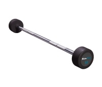 Набор фиксированных штанг INEX GMAX Rubber Fixed Barbells (черные обрезиненные), 10-55 кг., 10 штук,