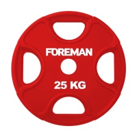 Диск E-Z олимпийский обрезиненный FOREMAN PRR, 25 кг