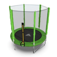 Батут DFC Trampoline Fitness 6ft наружн.сетка, св.зел. (183см) Батут DFC Trampoline Fitness 6ft наружн.сетка, св.зел. (183см)