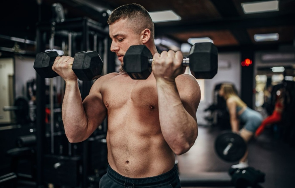 Жим арнольда стоя