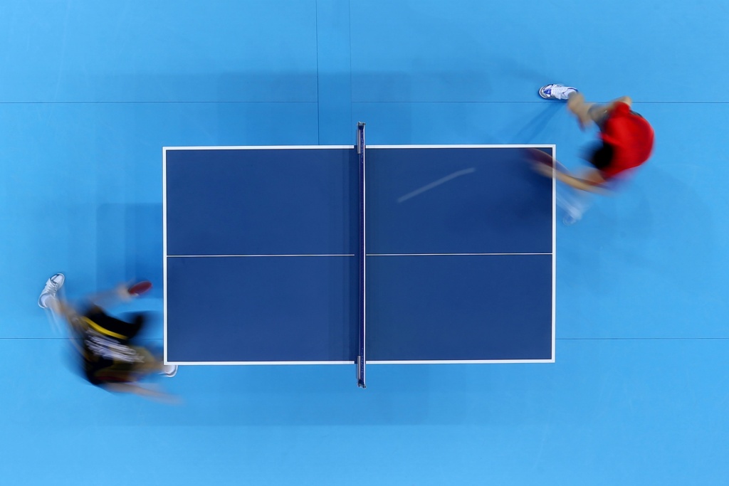 установка теннисного стола