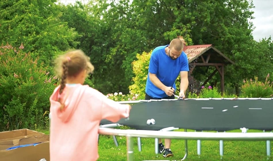 Разборка батута